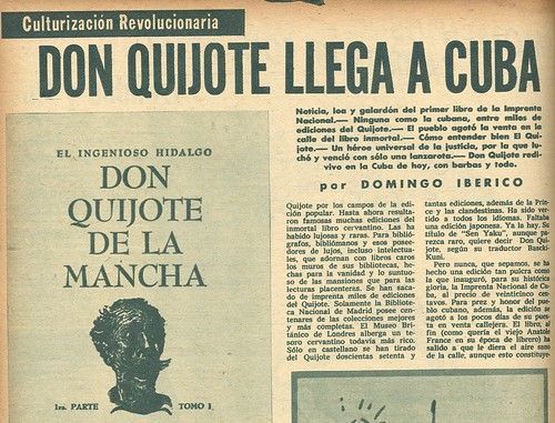 De cuando Don Quijote desermarcó en La Habana @eliadesacosta1 De cuando Don Quijote desermarcó en La Habana @eliadesacosta1